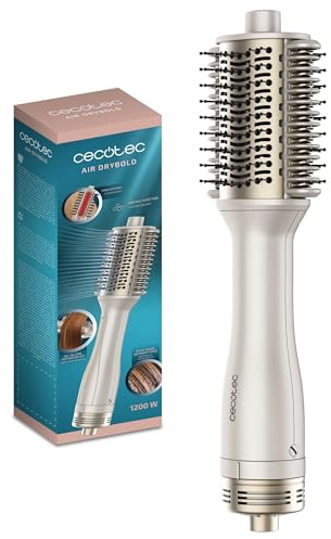 Cecotec Brosse Soufflante Plaques Chauffantes Air DryBold, 1200W, Sèche, Lisse, Façonne, Donne du Volume et Démêle, Générateur d’Ions, Températures Contrôlées, Cheveux Humides et Secs, 3 Modes
