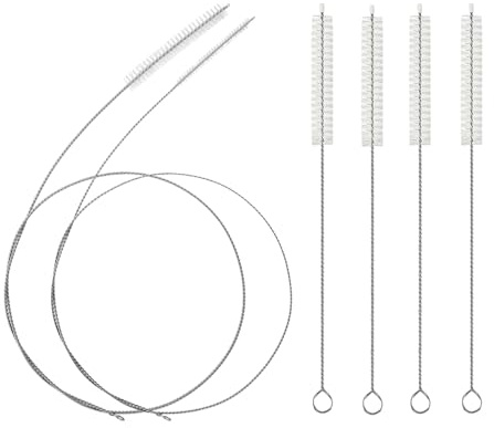 6 Stück Strohhalm Bürste, Schlauchbürste, 30cm Strohhalm Bürste Strohhalm Reinigungsbürste, 1 m Flaschenbürste Rohrbürste Extra Lange Reinigungsbürste Trinken Strohhalme
