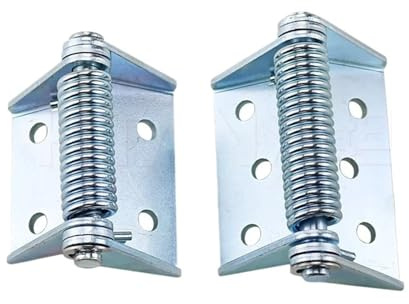 Charnières à ressort à fermeture automatique en acier inoxydable 304, robustes, for porte d'armoire, for boîtier électrique, 1 pièce(HL129-1 (iron galvanized))