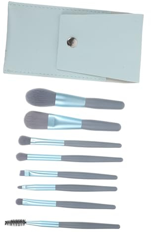 Healvian Mini Sminkborstset Delar med för Nybörjare Bärbar Kompakt Kosmetikväska för Resa och Organiserad Förvaring och Mångsidig Makeupborstar för Applicering