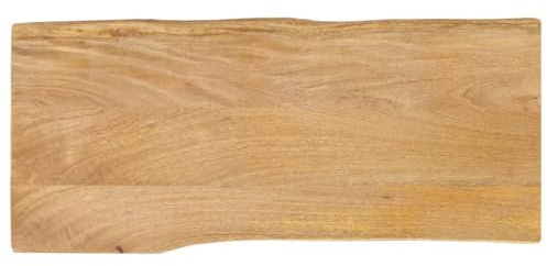 JHQHSM Tavolo di ricambio con bordo dell'albero, in legno, per tavolo da pranzo, adatto per bar, sala da pranzo, hotel, ristorante, 80 x 40 x 2,5 cm, legno massello mango