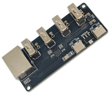 Hub de expansión USB 2.0 y Gigabit Ethernet, diseño compacto para conectividad multidispositivo, adaptador USB de múltiples puertos