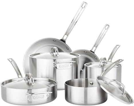 Viking Professional 5-Ply Stainless Steel Cookware Set, 10 Piece