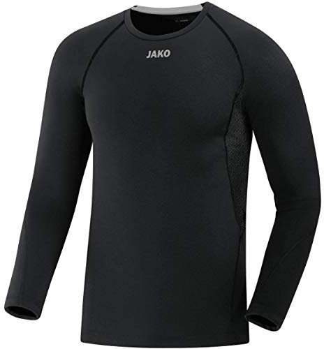 JAKO Herren Longsleeve Compression 2.0, Schwarz, M