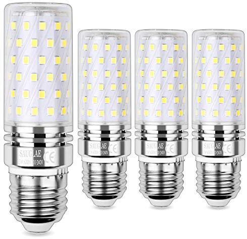 SAUGLAE E27 Led Mais Leuchtmittel 15W, Entspricht 120W Glühbirnen, 6000K Kaltweiß, 1700lm, Edison Schraube Led Birne, 4-Pack