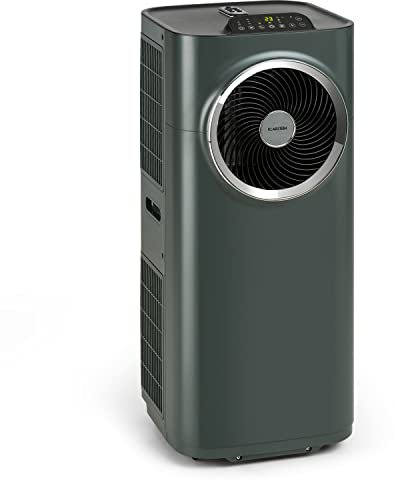 Klarstein Condizionatore Portatile 5 in 1, Condizionatore Deumidificatore Portatile Classe A, Aria Condizionata 10.000 BTU/2,9kW, Purificatore, Climatizzatore Portatile con Night Mode, Wi-Fi/App