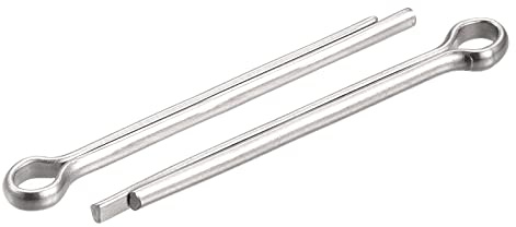 sourcing map 15Stk. Geteilter Splint 2.5mm x 30mm 316 Edelstahl Klipp Befestigung für Automobilindustrie Mechanik Silber