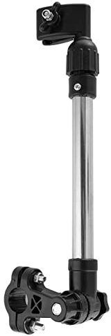 Soporte de Paraguas para Bicicleta, Sujeta Carro Carrito Cochecito Paragüero Bebé Andador Parasol Protección Acero Inoxidable Montaje Ajustable Silla Ruedas Buggy Mango Retráctil Abrazadera Accesorios