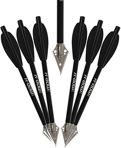 Aluminiumbolzen X-Bow FMA 6,3 Zoll Carbon Armbrust Pfeile Bolzen (Rot) | Jagdspitze, Aluminiumbolzen X-BOW FMA 6,3 Zoll Carbon Armbrust Pfeile Bolzen Jagdspitze, 6er Pack für Pistolenarmbrust