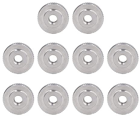 Rändelmuttern-Set aus Edelstahl mit Gerändelter Flachkopfmutter nach DIN467-Standard (M6)