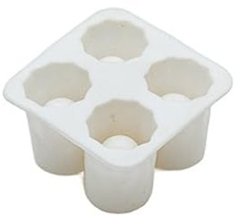 Ice Cube Tray Cube Ice Cup Tray Mold Makes Shot Glasses Ice Mould Gifts Tray Summer Drinking Tool Ice Shot Glass Mold (Color : White)