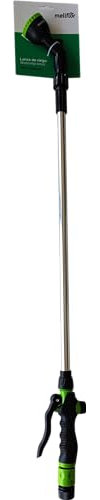 Lanza de riego Meliflor extensible (hasta 1,5 metros), con gatillo y válvula de ajuste para el paso del agua