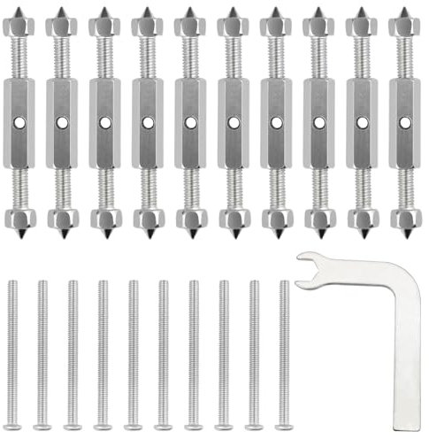 118 Tipo Riparazione cassetta, CTRICALVER tipo di metallo Interruttore Cassette Riparatore Supporto Asta Elettricista Accessori, Riparazione Accessori Elettrici Strumenti con chiave angolare(10 set)