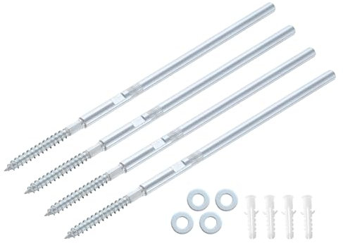 QUARKZMAN 4Stk Schwimmende Regal Halterungen Metall Versteckte Regal Unterstützung Halterungen 8 X 200MM Unsichtbar Regal Halterungen mit Schrauben für schwebende Holz Regale