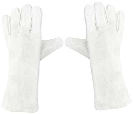 Hitzebeständige Handschuhe. 1 Paar Schweißerschutzhandschuhe, Grillhandschuhe, schwarze Handschuhe, Lederhandschuhe, Fäustlinge, Schweißerhandschuhe, Herrenhandschuhe, Schweißerhandschuhe, Handschuhe