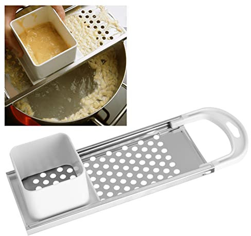Stainless Steel Spaetzle Grater, Noodle Dumpling Maker, Pasta Cooking Tool with Safety Pusher for Home Kitchen Gadget