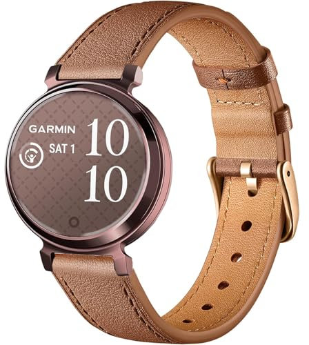 Issinlky Leatherband for Garmin Lily 2, 14MM Business Band for Garmin Lily 2 Gentlemen Ladies