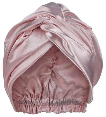 Silk Hair Wrap for Sleeping Women Double Layer Soft Satin Bonnet Night Wrap Sleep Cap Turbans Head Wraps for Women Men Large Long Curly Straight Natural Hair Braid(Champagne)