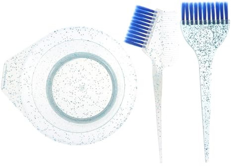 MUSISALY Haarfärbepinsel Und Mischschüssel Mit Flexiblen Borsten Für Einfaches Auftragen Und Leicht Zu Reinigende Schale Für Haarfarbmischungen Für Färben Tönen Und Blondieren Im Salon Haus