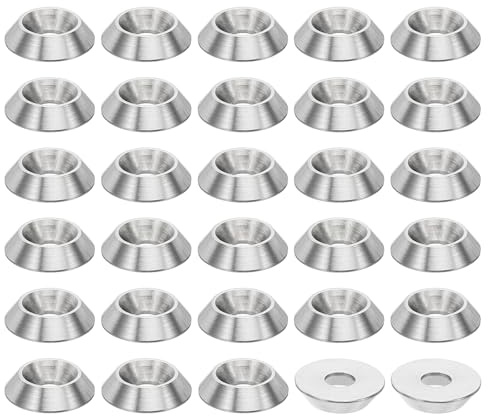 PATIKIL M4 Senkkopf Unterlegscheibe, 50 Stück Edelstahl Unterlegscheiben, M4x13 mm Senkscheiben, Zierscheiben für Senkkopfschrauben Konstruktionen, Konisch