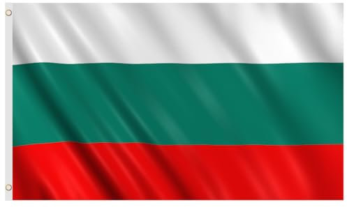 Second Ave Bulgaria Flag 5ft X 3ft Large With Brass Eyelets Bulgarian National Sports Party Celebration Banner Flag