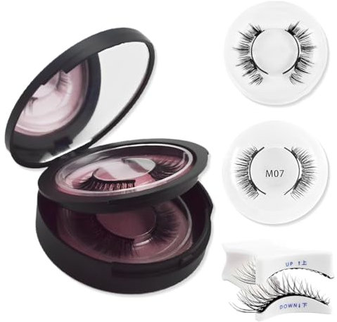 2pcs Ciglia Magnetiche Con Applicatore, Higu Clace Ciglia Magnetiche Naturali Riutilizzabili Impermeabili Non Necessita Di Colla, Facili Da Indossare E Rimuovere