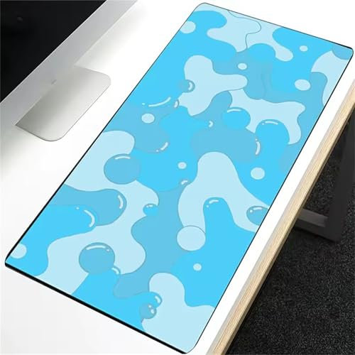 Jiian Gaming Mouse Mat Large Mouse Pads 47.2x23.6x0.08 inch Washable Laptop Desk Pad Extended Keyboard Pad Non-Slip Rubber Base Desk Mat for PC, Laptop, Office (Green)