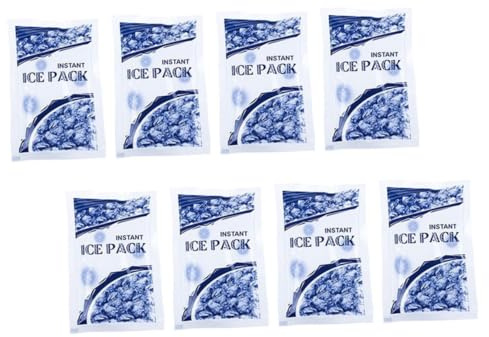 8 Stücke Einweg Eisbeutel für Schnelle Kühlung Physiotherapeutische Kühlpacks bei Verletzungen und Erste Kompakt und Leicht für Außenbereich