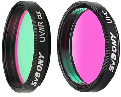 Svbony UV/IR Sperr Filter 1.25, Blockieren Sie Ultraviolettes Infrarot Licht, mit UHC Filter 1,25'', Kontrast Verbessern, Teleskop Filter für Astrofotografie