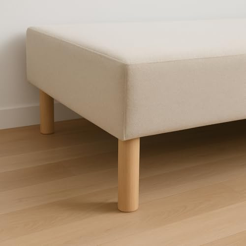 La Fabrique de Pieds AM20170001 - Set di 4 Piedini cilindrici, in Legno Verniciato Chiaro, 20 x 6 x 6 cm