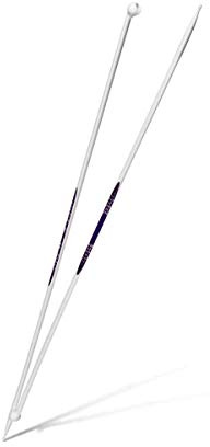 Prym 190404 Jackenstricknadeln Ergonomics 40 cm 4,00 mm, Alabasterweiß