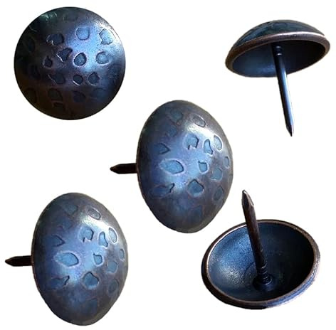 Clavos, 1 Round, Aged-pitted Look, Oil Rubbed Bronze Finish (25)