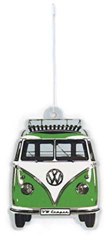 BRISA VW Collection - Volkswagen Air Freshener, Room Freshener, Deodorizer for Cars T1 Bus Campervan Motif (Bus Front/Green Apple/Green)