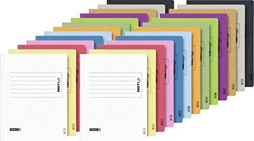 Brunnen Schnellhefter, aus Pappe, 13 Farben, extra stark, 375 g/m², 26er MegaPack, Tutti i colori, 1