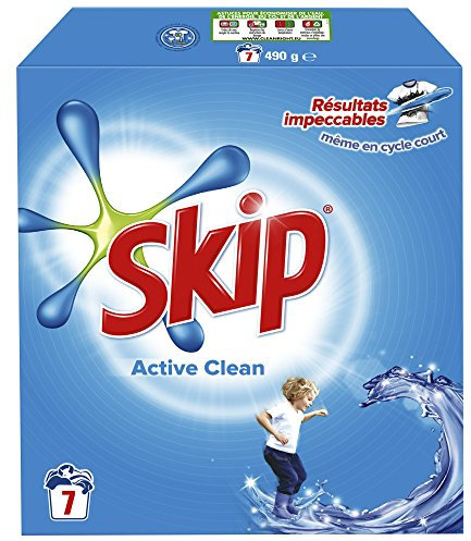 SKIP Lessive Poudre Active Clean 7 Doses