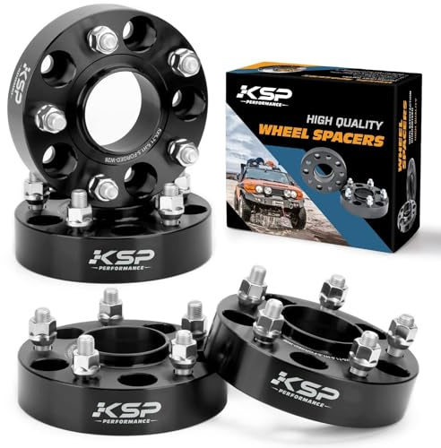 KSP 5x5 Wheel Spacers for Grand Cherokee 1999-2010,Wrangler 2007-2018,1.5 Thick 5x127mm Wheel Spacer with 71.5mm Bore 1/2-20 Stud Compatible with J-e/ep Commander XK,38mm Tire Spacer for WJ WK JK JKU