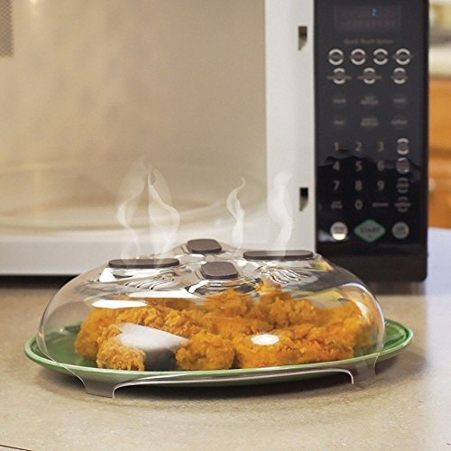 Mr. Gadget Solutions® Microwave Plate Cover Hover Anti-Sputtering Cover, New Food Splatter Guard