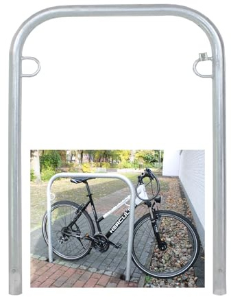 Fahrradanlehnbügel zum Einbetonieren ca. 780 mm breit Fahrradständer Anlehnbügel Anlehnständer Poller Ständer feuerverzinkt Fahrradständer Fahrrad Ständer
