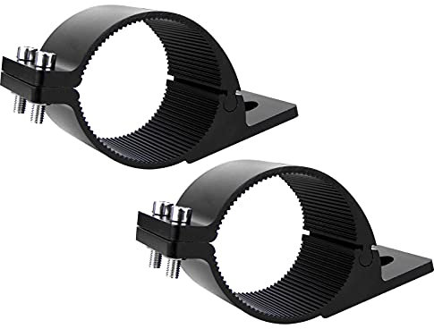 RIGIDON 2 Pièces Support de Montage de Lumière Travail, 3 pouces 76 mm - 81 mm, Ajustable Universelle Pince de Tube de Barre Fixation Support Barre Led pour Tout-terrain Voiture Camion Moto SUV 4x4