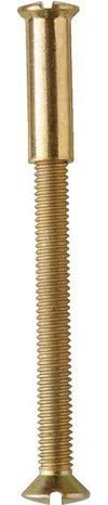 2 VIS DE LIAISON EN LAITON POUR SERRURE POIGNEE DE PORTE RACCORDEMENT FIXATION