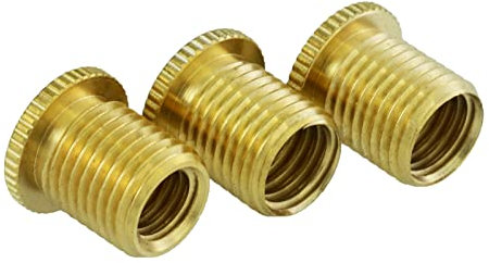 Temzzer Threaded Gear Knob Adapters Aluminium Alloy Gear Knob Replacement Accessories for Most Manual Transmission Vehicles (Gold2)