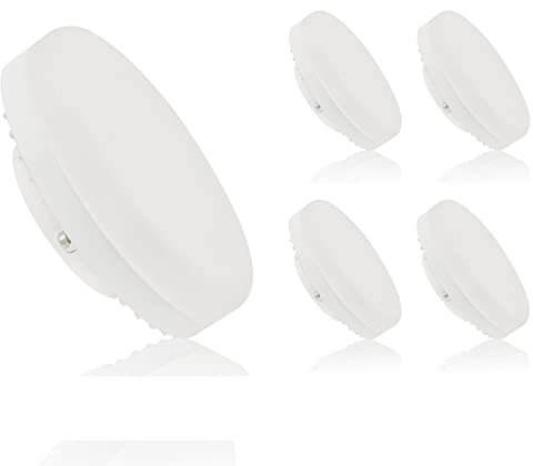 ADAKAT 5er Pack, Dimmbar LED GX53 Leuchtmittel 6W, warmweiß 3000K