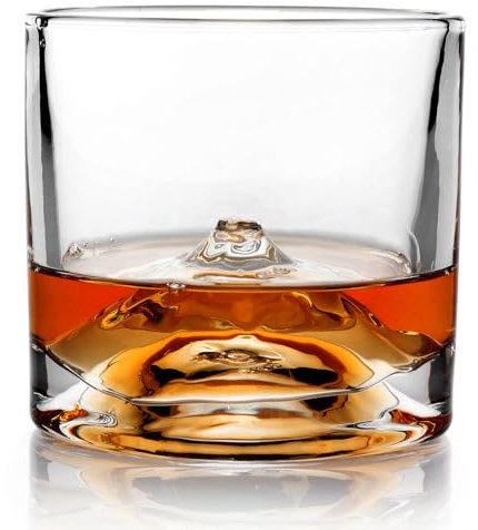 Liiton Fuji Bicchieri Whiskey Set da 2, 280 ml Clear