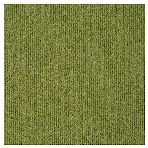 10 Stück Teppichfliesen, 30 X 30 cm, Selbstklebende Teppichfliesen, Quadratische Teppichbodenfliesen, rutschfeste Teppiche Zum Abziehen Und Aufkleben, Für Wohnzimmer, Büro(Color:Green)