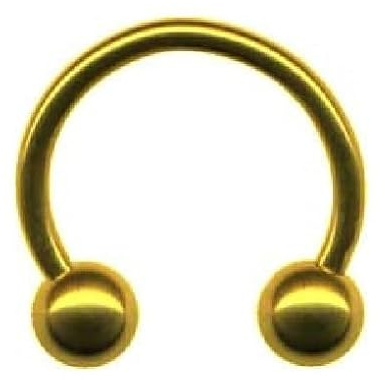 I PIERCING HUFEISEN mit Innengewinde I echt 585 Gelbgold I STÄRKE: 1,2 mm I LÄNGE: 8 mm I KUGEL 3mm I SCHMUCK kaufen im ONLINE SHOP i 46016-8 I