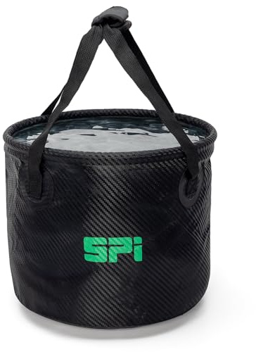 Folding/Collapsible Bucket, 12L and 20L Capacity options for use in Plumbing, Drainage, Outdoor, Camping and Storage - Portable Lightweight Folding Bucket (12L)