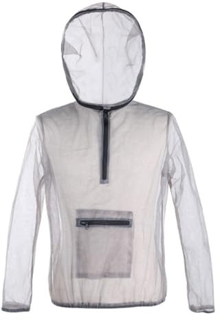 SEWOART Veste à Capuche en Maille Transparente Xxl pour Adultes, Protection, Tissu Respirant et Léger Camping Jardinage