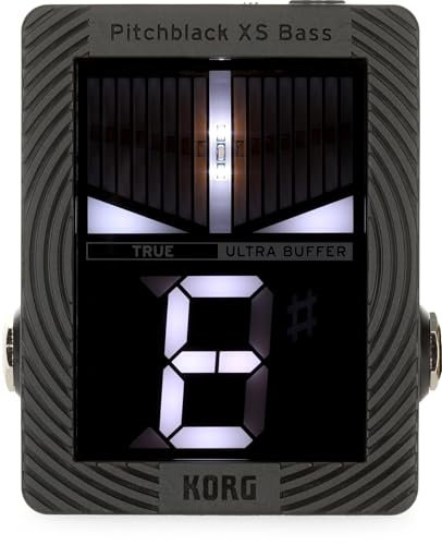 Korg Pitchblack X Series - PB-XS-BASS Compact Chromatic Pedal Tuner for Bass Guitar - Black