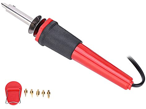 Eujgoov 40W Elektrischer Lötkolben, Holzbrennset, Gravur, Brandmalerei, Holzbrennstift, Schnitzerei, Brandmalerei-Werkzeug (AC230V europäischer Stecker)