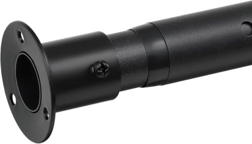 Kleiderständer Verstellbare, 43-213cm Kleiderstange Garderoben-Stange der Kleiderbügel Ausziehbare aus Edelstahl Kleiderschrank/Mattschwarz